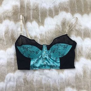 Intimates & Sleepwear - Teal bustier corset lingerie 36D Intimates & Sleepwear - Teal bustier corset lingerie 36D